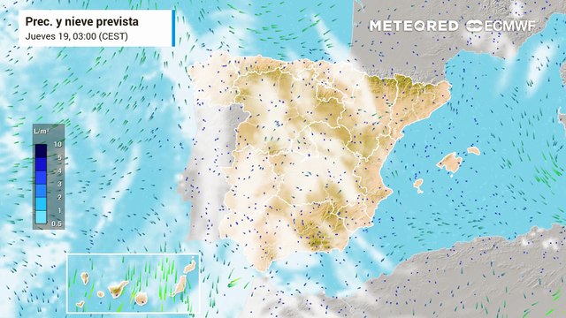 Tormentas intensas en las próximas horas en España