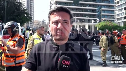 Bu görüntüler sadece CNN TÜRK'te: İşte İran'ın vurduğu Tel Aviv