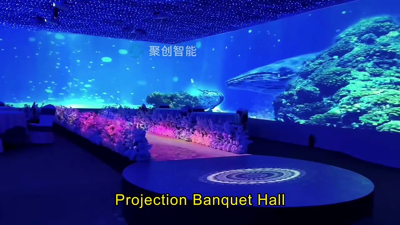 immersive projection with interactive game