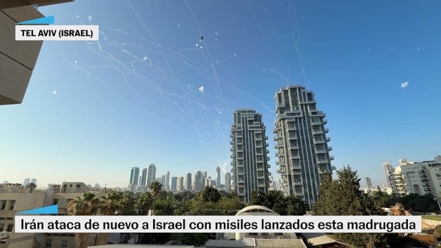 Irán ataca de nuevo a Israel con misiles lanzados esta madrugada