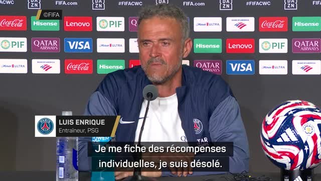 PSG - Luis Enrique : Je me fiche du Ballon d'Or et des récompenses individuelles