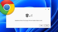 Solved - Installation failed. google chrome installer failed to start on chrome Browser  ✅