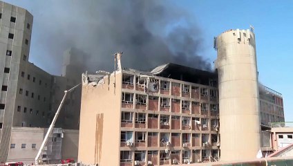 İran, İsrail'de hastane vurdu: Dumanlar yükseliyor