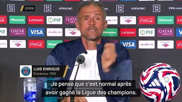 Luis Enrique : Tout le monde est en train de très bien parler de nous, c'est bien