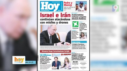 Titulares prensa dominicana jueves 19 de junio 2025 | Hoy Mismo