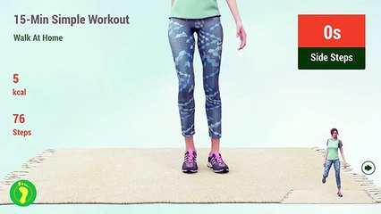 15-Minute Walk At Home - Simple Workout