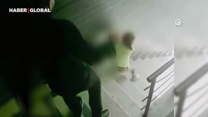 Kızını merdivenden tekme atarak yuvarlayan cani babanın emniyetteki ifadesi ortaya çıktı