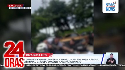 3 umano’y gunrunner na nahulihan ng mga armas, criminal groups umano ang parokyano | 24 Oras