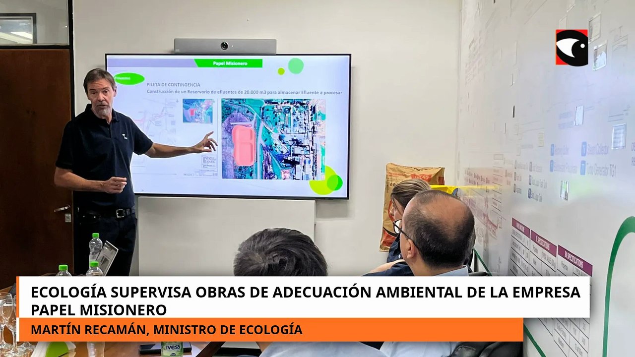 Ecología supervisa obras de adecuación ambiental de la empresa Papel Misionero