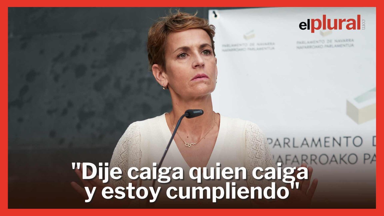 Chivite, tras la dimisión del 'número 2' del PSN: "Dije caiga quien caiga y estoy cumpliendo"