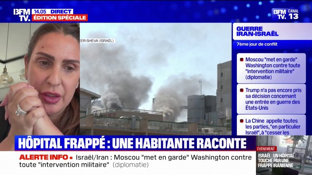 Guerre Iran/Israël: une habitante voisine de l'hôpital de Beer-Sheva touché par une frappe iranienne témoigne