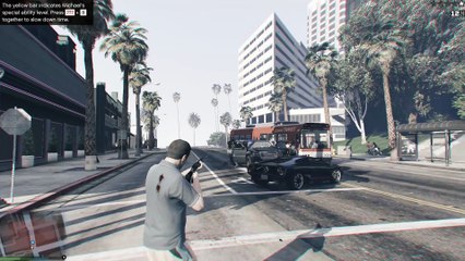 Michael Steals Police Vehicle – GTA V Action Gameplay