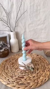 DIY Plaster Candle Holder via: @peri_azizovCreate your own stylish and minimalist candle holder with this easy DIY plaster project. Perfect for home décor, this simple craft adds a modern, handmade touch to any space.