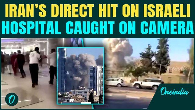 SHOCKING VIDEO: Exact Moment Iranian Missile SLAMS Into Israeli Hospital | 135+ Israelis Injured