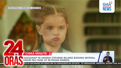 Pagganap ni Sienna Stevens bilang batang Mitena, pinuri ng fans at ni Rhian Ramos | 24 Oras