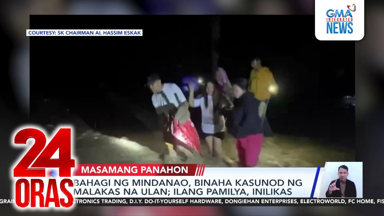 Bahagi ng Mindanao, binaha kasunod ng malakas na ulan; ilang pamilya, inilikas | 24 Oras