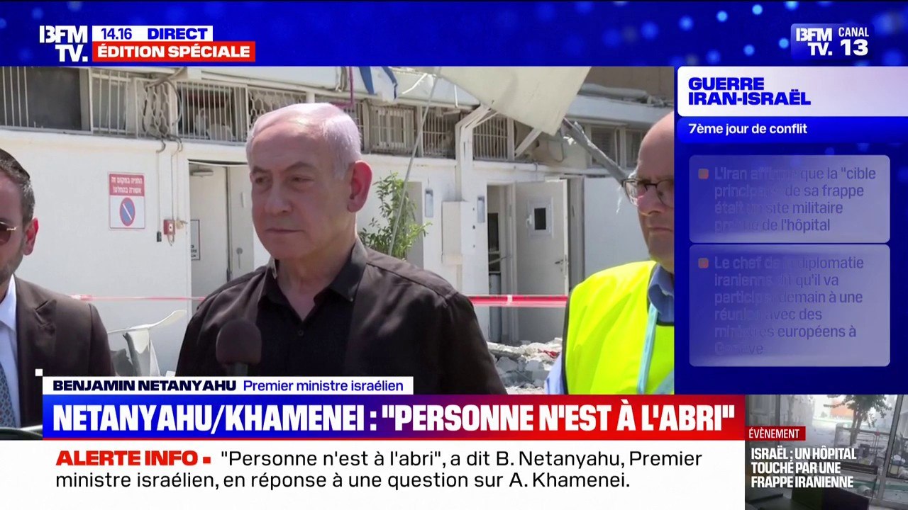 Guerre Iran/Israël: "Il n'y aura plus de menace nucléaire vers Israël", affirme Benyamin Netanyahou