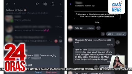 Ilang inalok ng trabaho online at inalok na patubuin ang kita sa umano'y investment, natangayan ng pera | 24 Oras