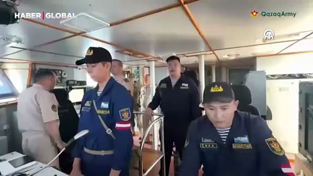 Kazakistan ve Azerbaycan, Hazar'da ortak tatbikat yaptı