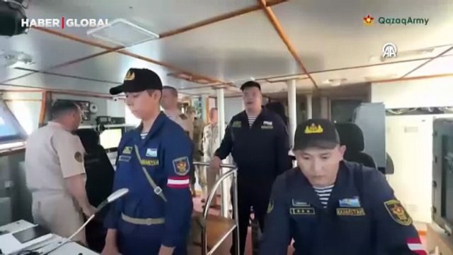 Kazakistan ve Azerbaycan, Hazar'da ortak tatbikat yaptı