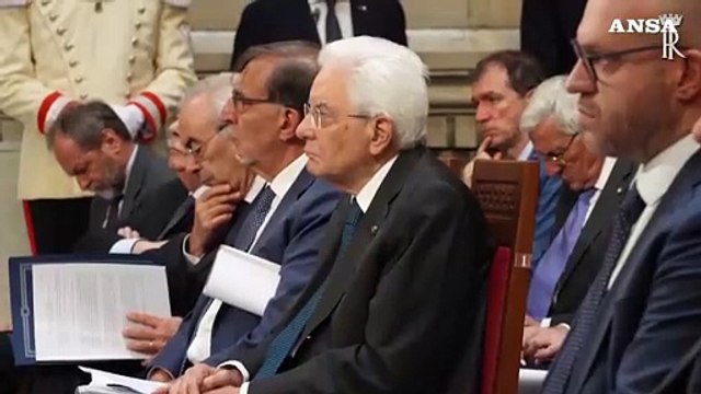 Mattarella all'Assemblea generale della Corte Suprema di Cassazione