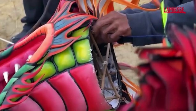 Danimarca, sull'isola danese di Fan? il raduno degli aquiloni