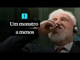 Autor de massacre bebe veneno após escutar condenação em Haia