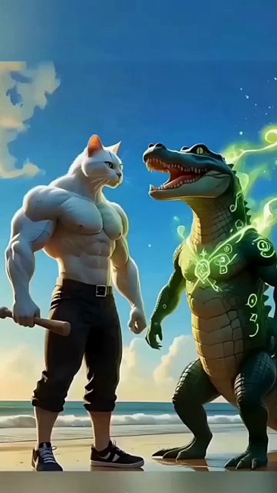 पापा बने मगर मॉन्सटर 🙀 #cats  #catsoftiktok #cat #cute #aiart #ai #poorcat #catlover #fyp