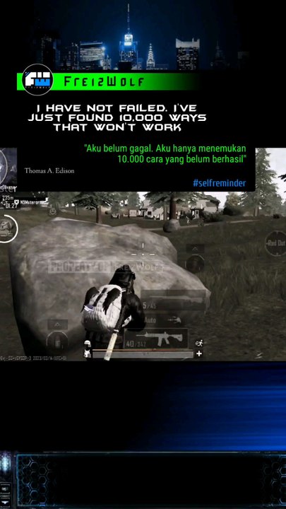 Failure isn’t the end—it’s just part of the path. Every fall sharpens your rise..(📌 Some moments hit harder when you're in the game...)#freizwolf #selfreminder #PUBGMobile #motivation #game #fyp #fypindonesia #videomotivasi #gamermuda #pubgindonesia