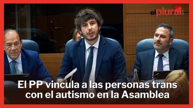 Un diputado del PP de Ayuso vincula en la Asamblea el autismo infantil con las personas trans