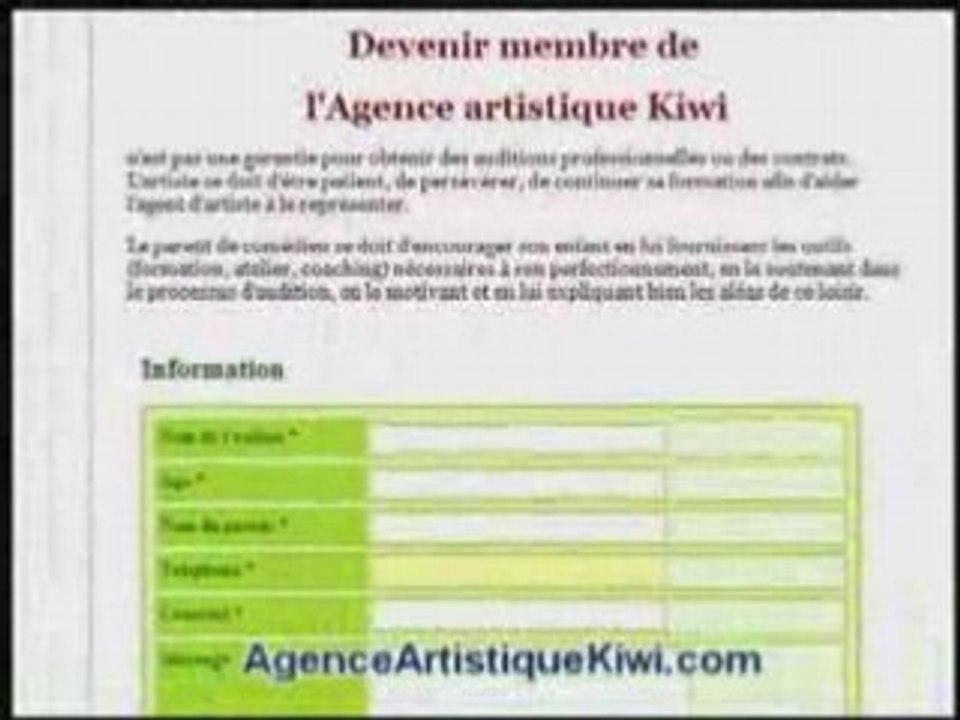 AgenceArtistiqueKiwi.com