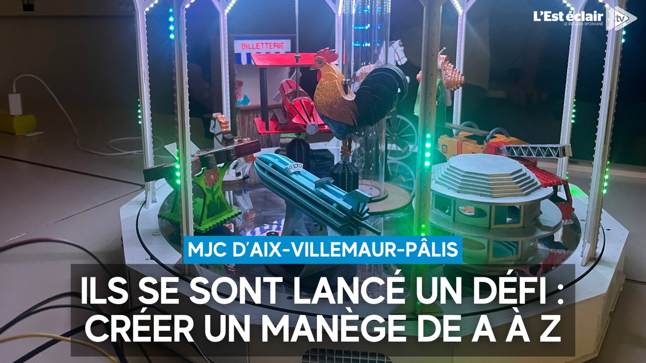 Créer un manège de A à Z, c'est le projet réalisé par des membres de la MJC d’Aix-Villemaur-Pâlis