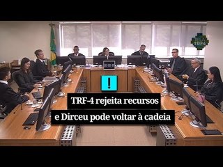 TRF-4 rejeita recursos e José Dirceu pode voltar para a cadeia