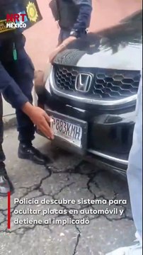 Un hombre fue capturado por la Policía Nacional Civil luego de que se descubriera que su vehículo estaba equipado con un dispositivo especial que le permitía intercambiar placas. En el automóvil también se hallaron dos juegos de placas adicionales.