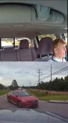 Oncoming Car Takes Sharp Turn Resulting in Crash