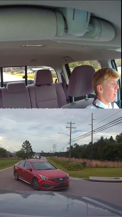 Oncoming Car Takes Sharp Turn Resulting in Crash