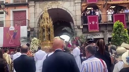 La Custodia de Arfe llega a la Plaza de Zocodover