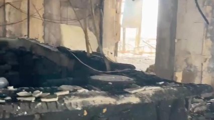 Así quedó el restaurante de Alberto tras el incendio.