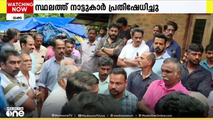 പാലക്കാട് മുണ്ടൂരിൽ കാട്ടാനയാക്രമണ മരണത്തിൽ പ്രതിഷേധിച്ച് നാട്ടുകാർ; ആനയെ കാട്ടിലേക്ക് തുരത്തി