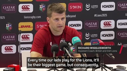 Playing for the Lions is the 'biggest match of their lives' - Wigglesworth
