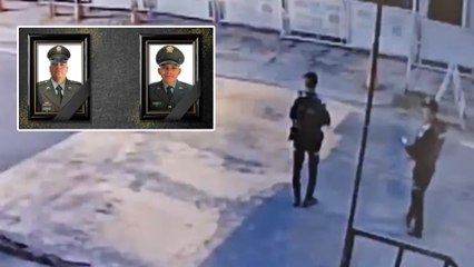 En video quedó registrado cómo francotirador del ELN asesinó a dos policías en Río de Oro, Cesar