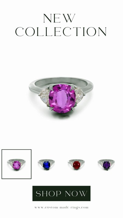 1212 custom made vintage inspired ruby and diamond floral halo engagement rings