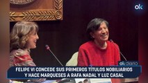 Felipe VI concede sus primeros títulos nobiliarios y hace marqueses a Rafa Nadal y Luz Casal