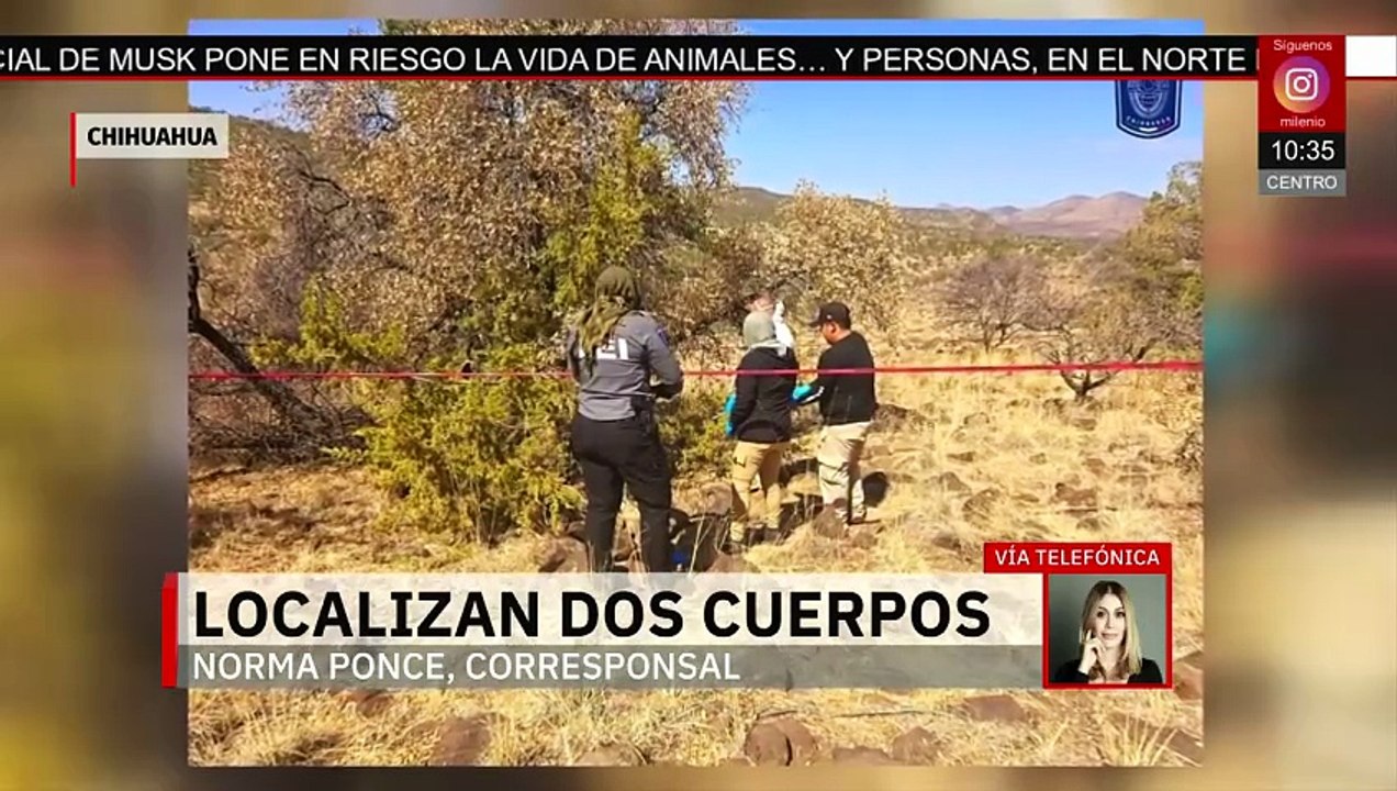 Hallan dos cuerpos semicubiertos en el municipio de Cuauhtémoc, Chihuahua