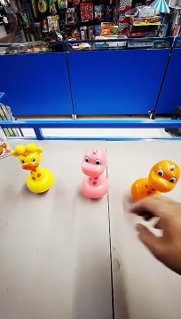 Prem Ratna's Giraffe and Dino RolyPoly Baby Toy, Bright Colours, Push and Wobble Sound Toy for Kids