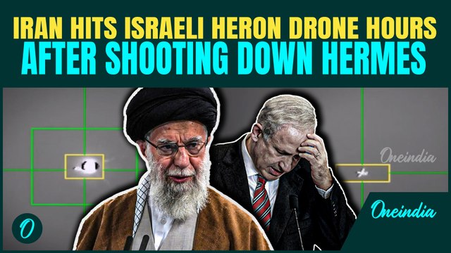 Iran Takes Down Israel’s Heron Drone in SHOCKING Mid-Air Strike; Tehran Claims 16 Israeli UAV Kills
