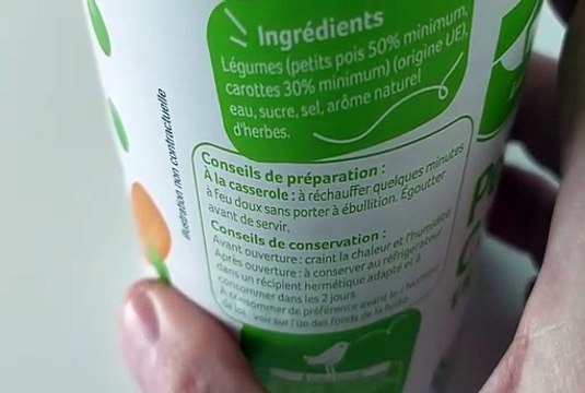 POUCE Petits pois et jeunes carottes à l'étuvée boîte 530g