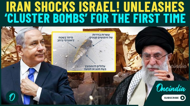 BIG! Iran Rains CLUSTER BOMBS On Israel for the First Time; Missile Splits Mid-Air, Hits 8 KM Zone