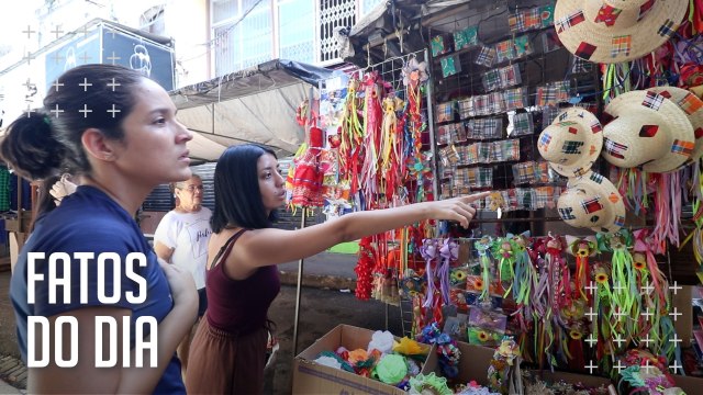 Venda de artigos juninos foi mais fraca este ano, relatam comerciantes