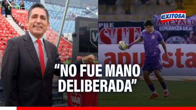 No fue una mano deliberada : Winston Reátegui sobre el polémico gol anulado a Comerciantes Unidos frente Alianza Lima